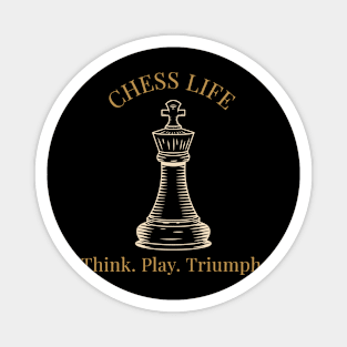 Chess Life, Think. Play. Triumph Chess Magnet